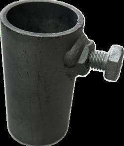 Låse rør til 1" toprør på fangegitter med 10x20 mm bolt
